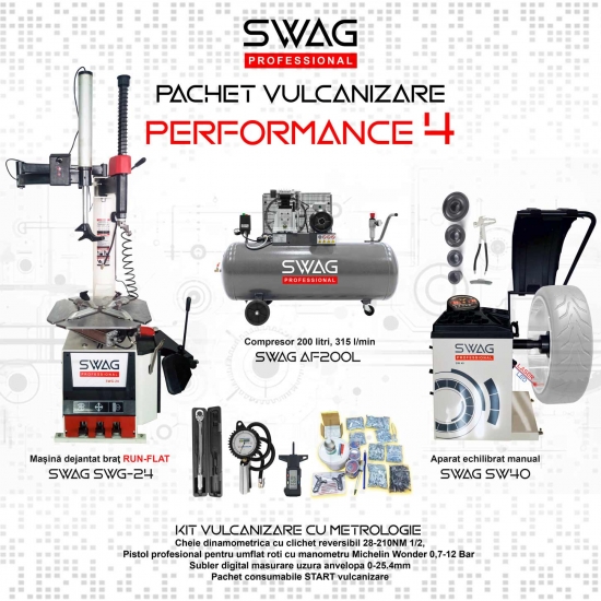 Pachet vulcanizare 24 inch SWAG PERFORMANCE 4 | Autocom Romania