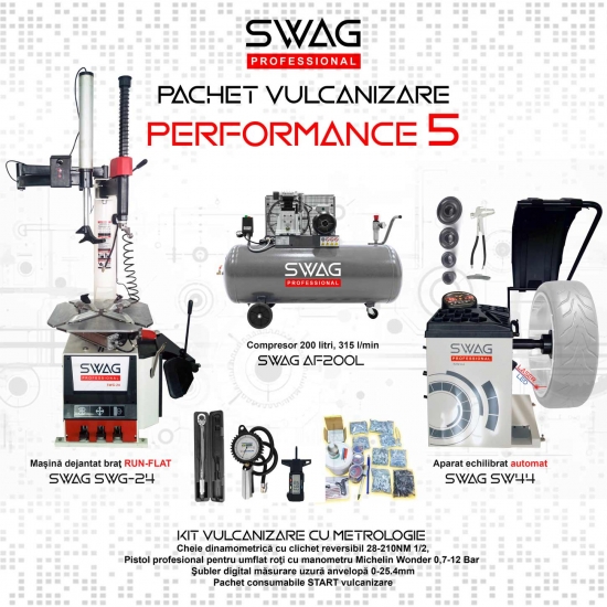 Pachet vulcanizare 24 inch SWAG PERFORMANCE 5 | Autocom Romania
