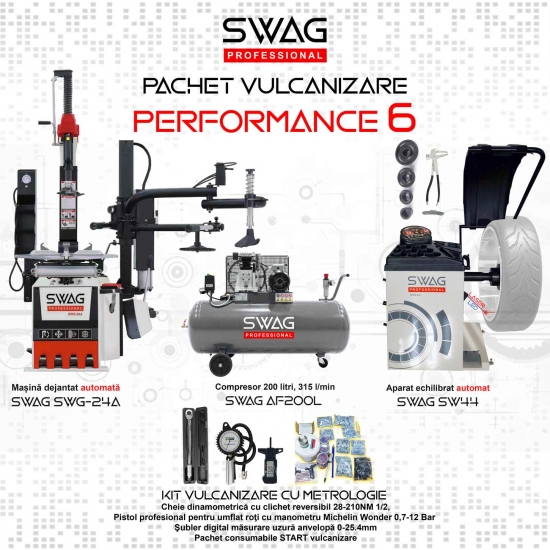 Pachet vulcanizare 26 inch SWAG PERFORMANCE 6 | Autocom Romania