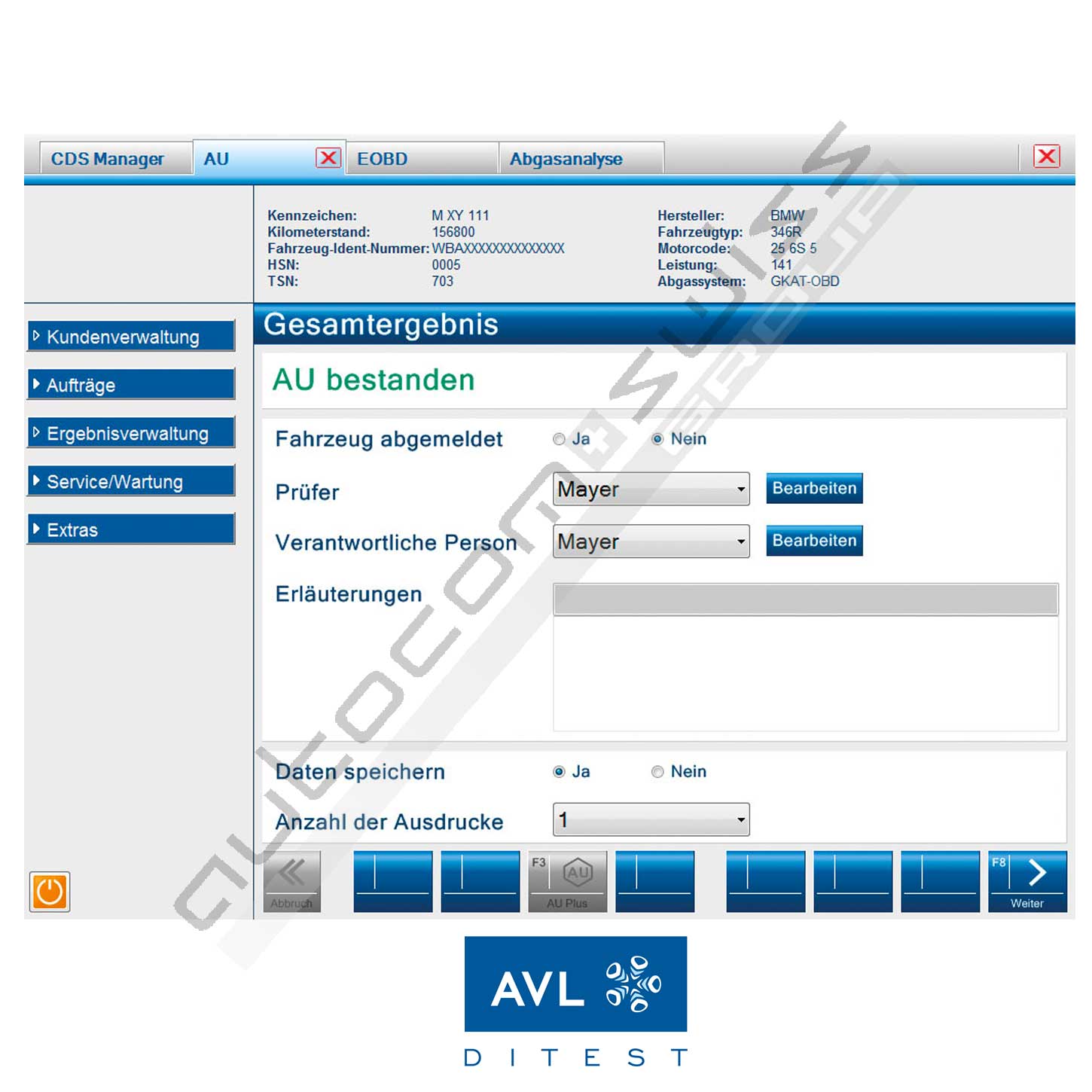 AVL DITEST MDS 450 INT AVL DITEST MDS 450 INT