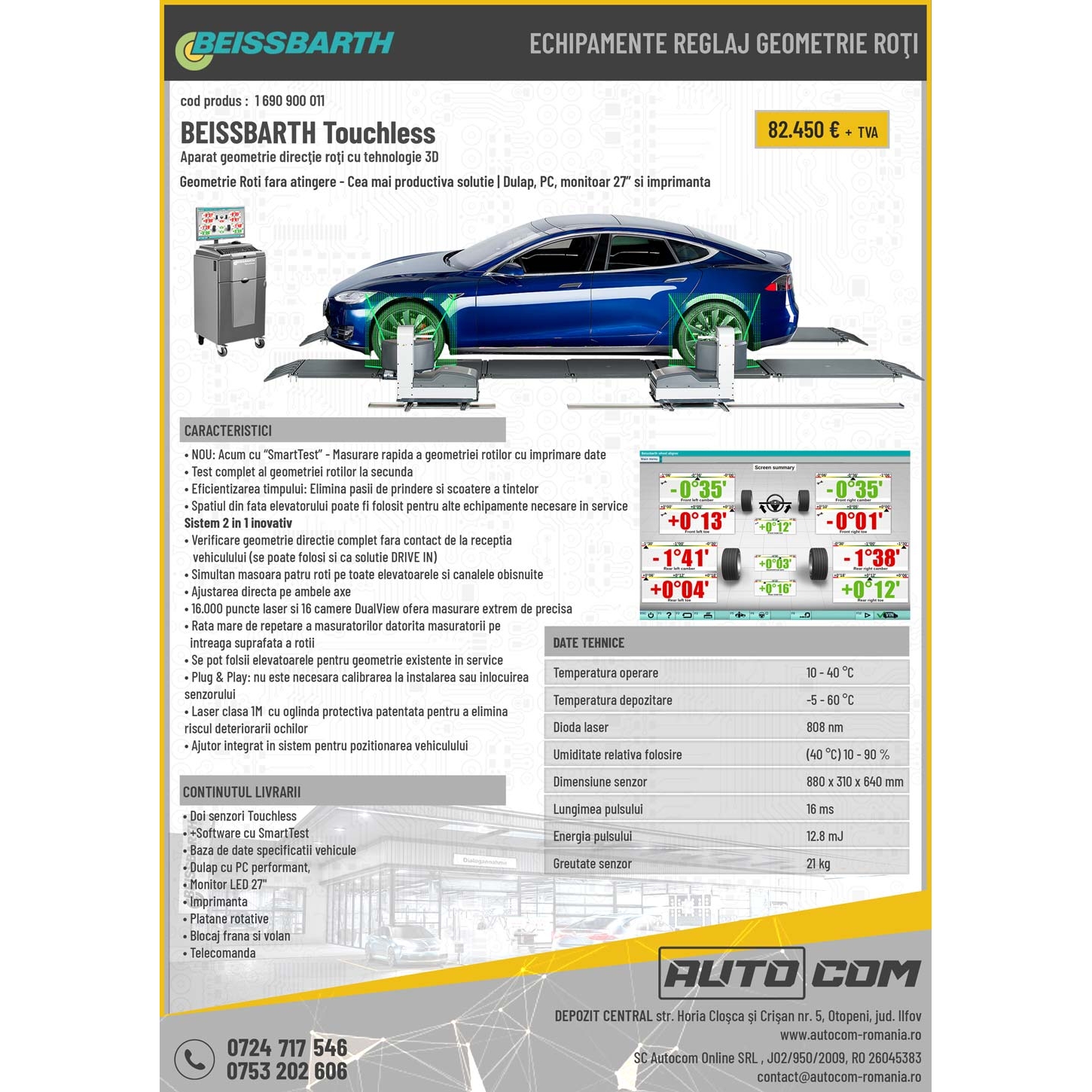 Beissbarth Touchless cod OEM: 1 690 900 011 Beissbarth Touchless cod OEM: 1 690 900 011
